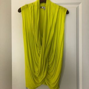 JLO medium sleeveless neon yellow tank top NEW